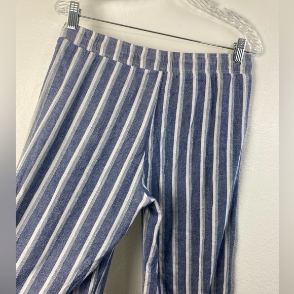 Cloth & Stone Linen Blend Wide Leg Summer Beachy Stripes Women’s Small - Picture 14 of 16